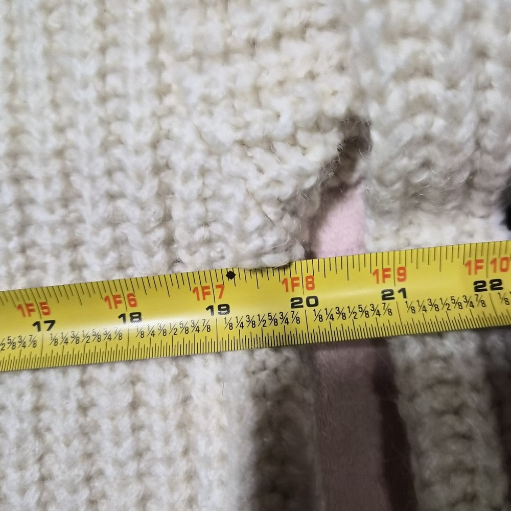 ZARA Womens Chunky Knit Sweater Sz Small Button Down Oversized - Picture 9 of 11